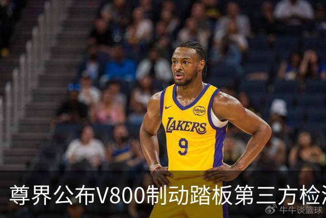 尊界公布V800制动踏板第三方检测结果：3000N加严测试未现裂纹